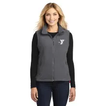 Ladies Fleece Vest - Embroidered