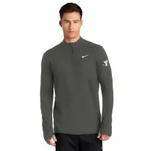 Mens Nike Dri-FIT Element 1/2-Zip Top - Screen Printed Left Sleeve Y Logo (as Shown)